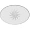Ekena Millwork Standard Dalton Spiral Rosette With Beveled Edge, 8"W x 5 1/4"H x 1"P ROSP080X053X100DAL13 - alternate 2